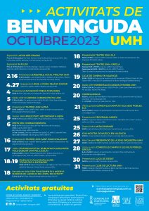 cartell activitats benvinguda